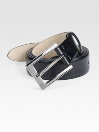 Sleek, sophisticated design beautifully crafted in genuine Italian leather.LeatherAbout 1¼ wideImported