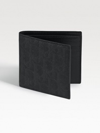 The foundation of any gentleman's style, crafted from lasting, durable coated canvas with subtle logo detail. Bill compartment Eight credit card slots 4W X 3H Made in Italy 