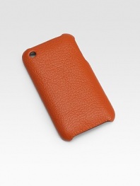 A carrying case for the iPhone®/3G user who appreciates elegant craftsmanship as much as on-the-go style. This case is handmade from premier goatskin leather with a hard backing for superior protection. Compatible with iPhone/3G phones Leather 2.5W X 4.5H X 0.25D Imported 