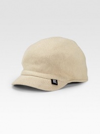 Softly knit cotton with an original silhouette defined by a short brim. Hand wash Imported