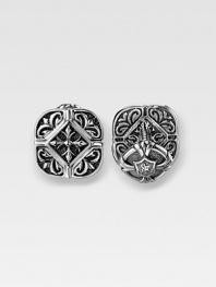 A fresh look in handsome sterling silver with finely detailed Sparta engraving. ¾ diam. Made in USA
