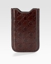A slipcase for the iPhone® user who appreciates elegant craftsmanship as much as on-the-go style in embossed calfskin leather. Leather Accommodates all standard Phone models 3½W X 5H Made in Italy 