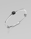 From the Bamboo Collection. A delicate cuff accented with three black sapphire stations. Black sapphiresSterling silverSlip-on styleDiameter, about 2½Imported 