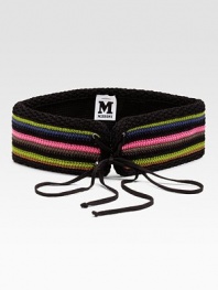 A waist-cinching, crochet design with unmistakably bohemian charm. 97% cotton/2% nylon/ 1% elastaneDry cleanMade in Italy
