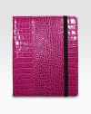 Secure and protect your iPad within this croco-embossed leather case, thoughtfully designed with inner leather-wrapped corner straps that allow you to hold the device vertically or horizontally.Fits first- and second-generation iPadsFor vertical and horizontal useLeatherChamois cloth lining8½W X 10HMade in USA