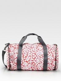 Tote your essentials in this sporty silhouette crafted from pretty floral-print nylon.Double top handles, 8 dropDetachable shoulder strap, 26 dropTop zip closureOption to fold into a compact circleFully lined20W X 8½H X 8½DImported