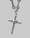 From the Silver Classics Collection. Sterling silver and 14K gold cross enhancer.Necklace sold separately Made in USA
