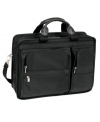 Get a grip on your tech stuff with this well-organized briefcase from McKlein. Two compartments put everything -- including your laptop -- in its rightful place, while multiple pockets help keep accessories and other everyday essentials in order. One-year warranty.