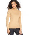 Joseph A takes a petite turtleneck silhouette and adds a dash of ruching to each arm for a stylish update. (Clearance)