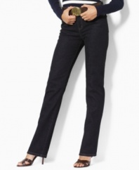 The straight-leg jeans you've been looking for, in a classic flattering fit from Lauren Jeans Co.