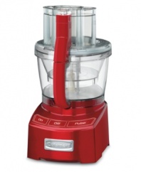 The stunning retro red speaks for itself, creating a bright and lively atmosphere in a kitchen full of style. Masterful meals come easy with the extra set of hands this food processor provides, fixing soups, casseroles and delectable dishes like a seasoned professional. 10-year warranty. Model FP-12MR.