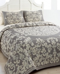 Inspired by antique textiles, the Chloe shams feature a gorgeous medallion design in woven cotton jacquard.