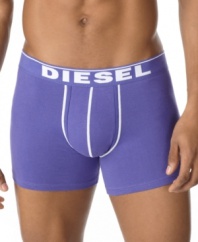 Maintain a bold look beneath the surface with these movement-friendly boxer briefs from Diesel.