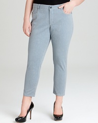 Not Your Daughter's Jeans Plus Size Alisha Skinny Ankle Jeans in Grey
