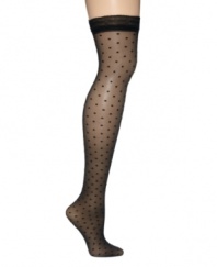 Darling thigh highs from Berkshire prettied up with polka dots.