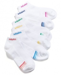 Take a step in the right direction with this 6-pack of lightweight ankle socks from adidas.