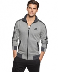 Style for the sportsman. This adidas track jacket can go just about anywhere.