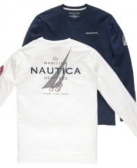 Stock your closet with no-brainer pieces. This Nautica T shirt is the essential you need.