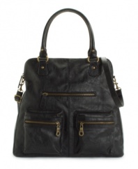 The Metro purse by Style&co. shows off its versatility. Carry it as a satchel, or wear it on the crossbody strap.