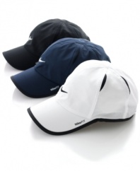 Keep a cool head. Outfitted with Nike Dri Fit technology, this hat will help you stay calm and collected, even under pressure.