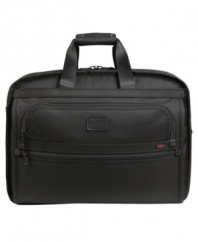 Designed with business in mind, this carry-on expands to fit the essentials for work and life. Crammed with organizational features, such as a removable accessory pouch and numerous organizer pockets, this case keeps track of your cargo, so you can focus on bigger things. Tumi quality assurance warranty.