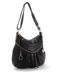 This good looking, studded crossbody from Marc Ecko is sure to keep up with you all night long.