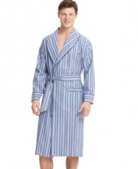 Every man's essential. This shawl collar robe from Nautica is the one for the weekend.