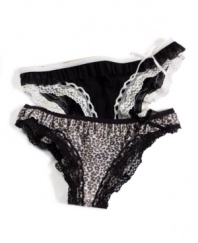 Feeling frisky? Deck yourself out in cuteness with the Fancy Frills bikini by DKNY. Style #478744