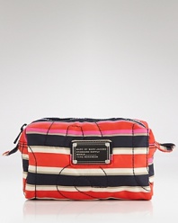 Stash your beauty secrets in this chic and durable case from MARC BY MARC JACOBS.