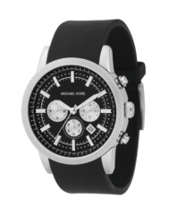 Catch attention with this sporty Michael Kors watch.