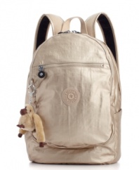 Kipling's Challenger backpack comes equipped for busy days, with a special mp3-player pocket, organizer features and a cute monkey keychain.