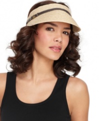 Put the finishing touch on any warm weather combination (while keeping your hair unfettered) with this packable visor from Nine West.
