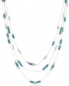 Kenneth Cole New York Urban Seychelle Semi-Precious Turquoise Bead Illusion Necklace