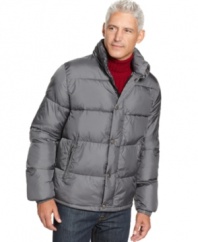 For ultimate protection in freezing temps, Weatherproof's artic-approved microfiber quilted jacket has got you covered.