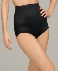 High time for a smooth line! This easy-to-wear high-waist brief by Naomi & Nicole offers light shaping and all day comfort. There's no riding up and no panty lines. Style #775