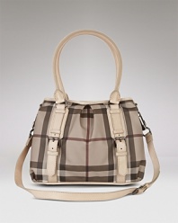 Get on-the-go style with this belted tote from Burberry.