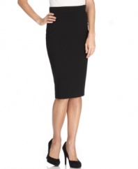 A timeless essential in every woman's wardrobe, the T Tahari pencil skirt is a designed for a sleek fit.
