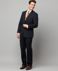 Toss it on, look great -- it's that simple. With a trim fit, this Tommy Hilfiger suit jacket does all the work for you.