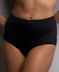 Stop worrying about panties that ride up with Warner's® new No Wedgies, No Worries modern brief. Style #5739