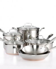 Emeril Lagasse knows what chefs look for in great cookware. That's why he's so excited about the Emerilware stainless steel collection! Its triple-layer design combines three superb cooking materials -- stainless steel, copper and aluminum -- to encourage pro-style results with the convenience every home cook loves. Lifetime warranty. Qualifies for Rebate