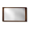 Contemporary Style Mirror. Shown in Chesnut. Also available in Black Bean and White. 1.5 x 48.75 x 27.75.
