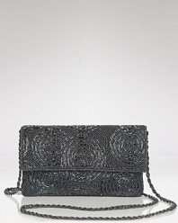 La Regale's beaded silk clutch is a chic after-hours detail. Pay attention to the finer points: this bag shines with a sleek cocktail dress and heels.
