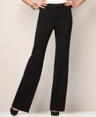 Classic trousers in basic black are a must-have from Charter Club. Pair these pants with anything from printed blouses to structured blazers!