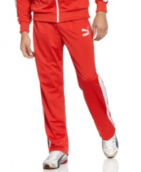 Step up your style whether you're hitting the gym or the couch with these sleek and comfortable track pants from Puma. (Clearance)