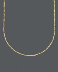Perfectly luxurious. This perfectina chain in 14k gold adds an extra hint of shine to your outfit. Approximate length: 20 inches.
