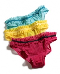 Seduction doesn't get any sweeter than B.Tempt'd by Wacoal's ruffled bikini. Style #978153