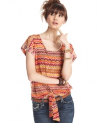 Indulge your love of eye-catching patterns with this top from Pretty Rebellious!