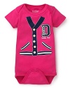 A virbant pink bodysuit from Sara Kety for blossoming school spirit.