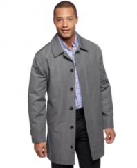 Take cover. A distinguished car coat from Michael Kors