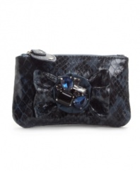 The keys to your success: Stash them in this cute coin purse with attached keychain, by Jessica Simpson.